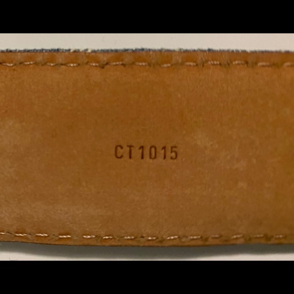 Louis Vuitton LV blue monogram de in belt - Picture 4 of 12